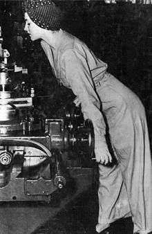 Factory worker Naomi Parker in March 1942