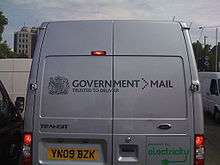 Government Mail van in London.