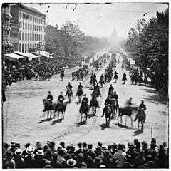 the grand army of the republic marches up Pennsylvania Avenue