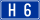 Slovenian H6 expressway shield
