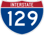 Interstate 129 marker