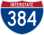 Interstate 384 marker