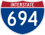 Interstate 694 marker