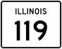 Illinois Route 119 marker