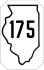 Illinois Route 175 marker