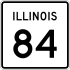 Illinois Route 84 marker