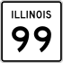 Illinois Route 99 marker