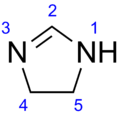 Skeletal formula of imidazoline