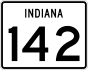 State Road 142 marker