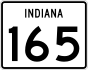 State Road 165 marker