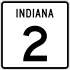 State Road 2 marker
