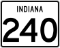 State Road 240 marker