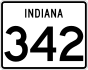 State Road 342 marker