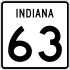 State Road 63 marker