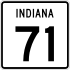 State Road 71 marker