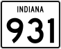 State Road 931 marker
