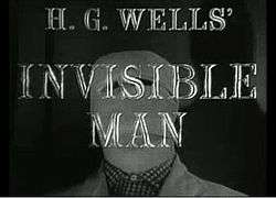series titles superimposed over a picture of the bandaged head of the invisible man
