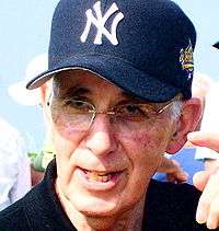 Irving Schwartz, where a New York Yankees baseball cap.