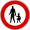 Italian traffic signs - old - transito vietato ai pedoni.svg
