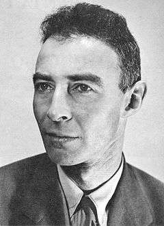 a portrait of J. Robert Oppenheimer