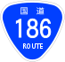 National Route 186 shield