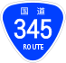 National Route 345 shield