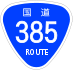 National Route 385 shield