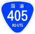 National Route 405 shield