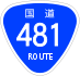 National Route 481 shield
