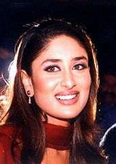 Kareena Kapoor smiling away from the camera