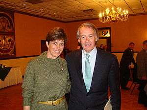 At an event with then U.S. Representative Ed Markey in 2008.