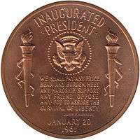 Reverse of Kennedy medal