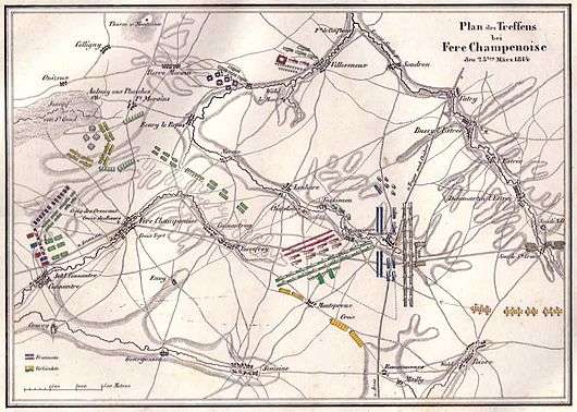 German map of the Battle of Fere-Champenoise