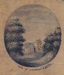 Lainshaw Castle in 1779