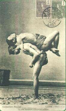 Muay Lao boxers training during the colonial period