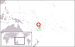 Location of Rotuma in Melanesia.