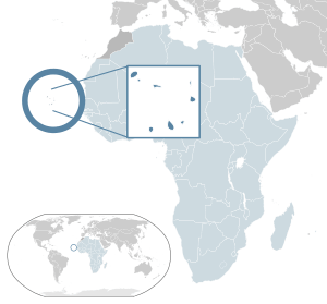 Location of  Cape Verde  (dark blue)– in Africa  (light blue & dark grey)– in the African Union  (light blue)