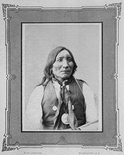 Photo of a Kiowa Indian (Lone Wolk the elder)
