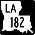 Louisiana Highway 182 marker