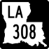 Louisiana Highway 308 marker