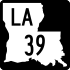 Louisiana Highway 39 marker