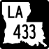 Louisiana Highway 433 marker