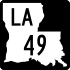 Louisiana Highway 49 marker
