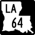 Louisiana Highway 64 marker