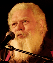 Photograph of Samuel R. Delany at a reading