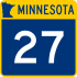 Trunk Highway 27 marker