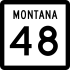 Montana Highway 48 marker