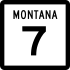 Montana Highway 7 marker