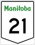 Manitoba Highway 21 shield