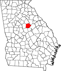 Map of Georgia highlighting Putnam County